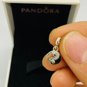 Yin Yang Silver Charm Bracelet